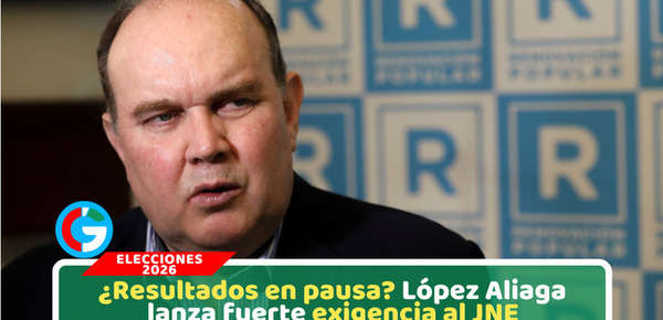 López Aliaga pide al JNE no publicar resultados sin auditoría