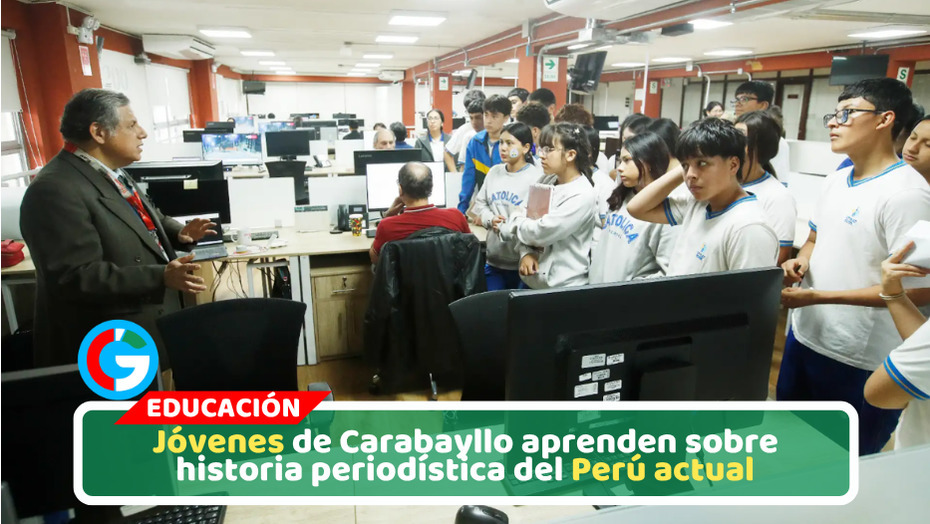 Escolares de Carabayllo recorren redacciones de El Peruano y Andina