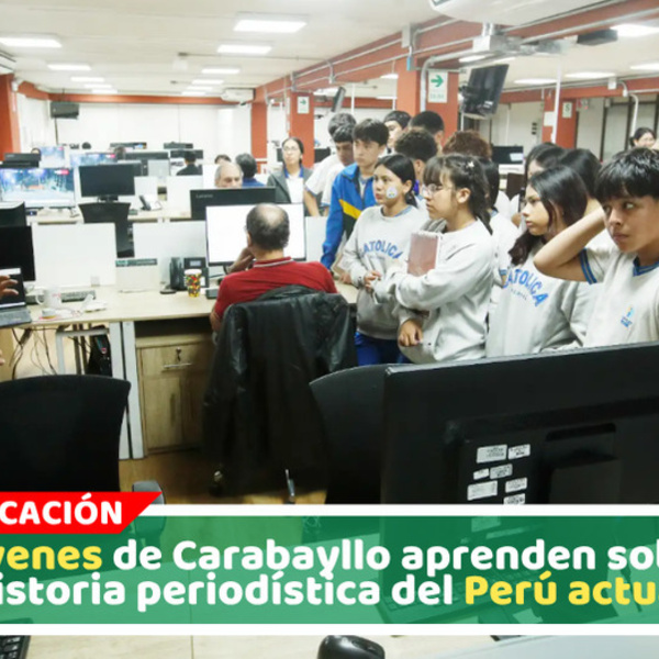 Escolares de Carabayllo recorren redacciones de El Peruano y Andina