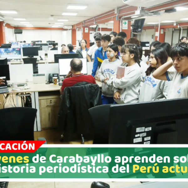 Escolares de Carabayllo recorren redacciones de El Peruano y Andina