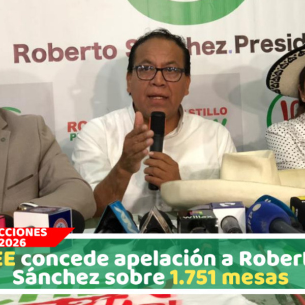 JEE concede apelación a Roberto Sánchez sobre 1.751 mesas