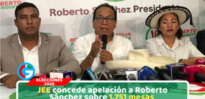 JEE concede apelación a Roberto Sánchez sobre 1.751 mesas