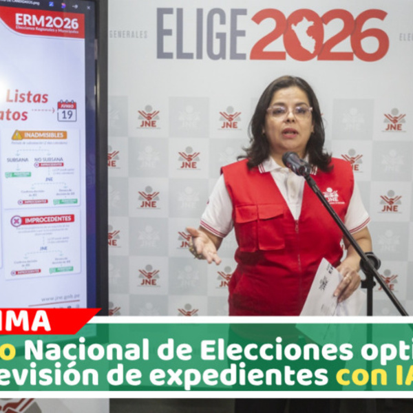 JNE procesa el 99.9% de solicitudes de inscripción para comicios Regionales y Municipales