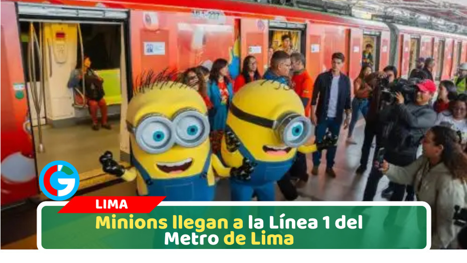 Minions llegan a la Línea 1 del Metro de Lima