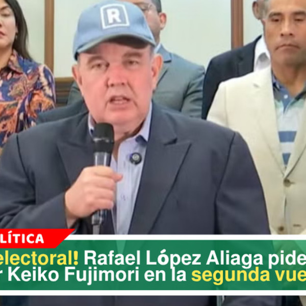 López Aliaga pide votar por Keiko Fujimori este próximo domingo