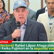 López Aliaga pide votar por Keiko Fujimori este próximo domingo