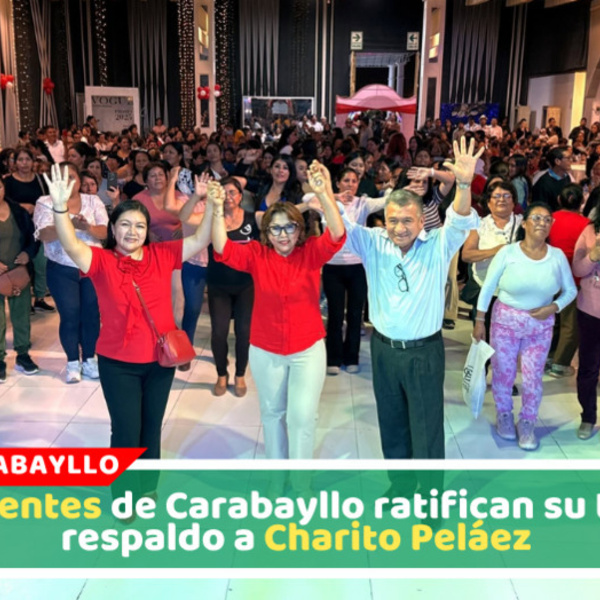 Más de mil dirigentes respaldan la candidatura de Charito Peláez en Carabayllo