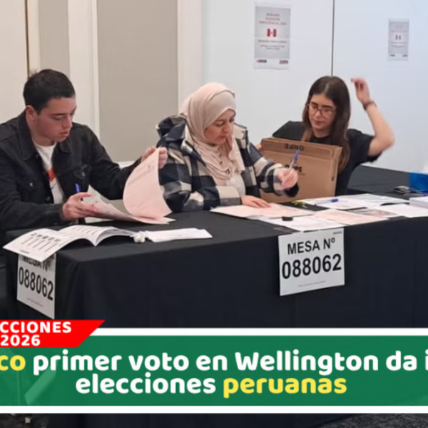 Peruanos residentes en Nueva Zelanda ya votan en segunda vuelta