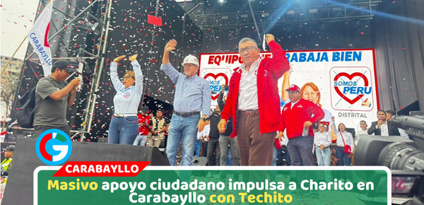 Charito recibe multitudinario respaldo junto a Techito en Carabayllo en lanzamiento de Local partidario