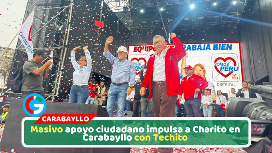 Charito recibe multitudinario respaldo junto a Techito en Carabayllo en lanzamiento de Local partidario