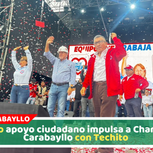 Charito recibe multitudinario respaldo junto a Techito en Carabayllo en lanzamiento de Local partidario