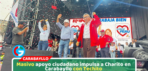 Charito recibe multitudinario respaldo junto a Techito en Carabayllo en lanzamiento de Local partidario