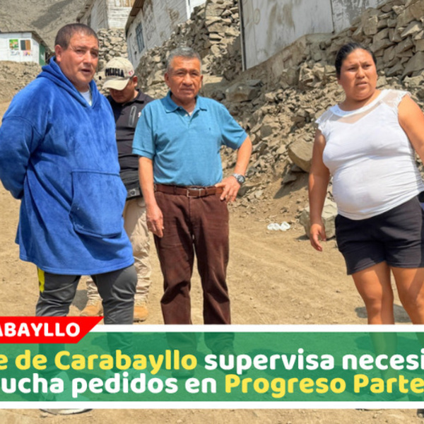 Pablo Mendoza atiende demandas vecinales durante recorrido en Carabayllo