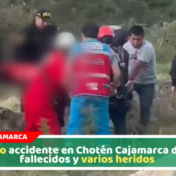Despiste de combi deja 14 muertos en carretera Cajamarca