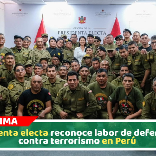 Keiko Fujimori reafirma apoyo a excombatientes en reunión oficial