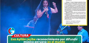 Mincul otorga Medalla de Honor a Eva Ayllón por trayectoria