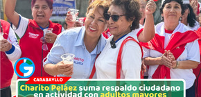 Adultos mayores de Tungasuca respaldan candidatura de Charito Peláez