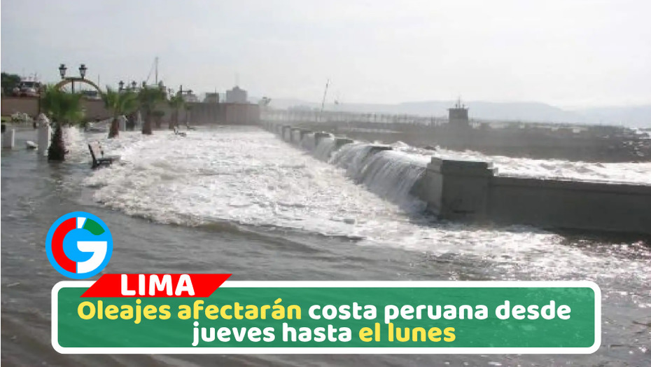 Indeci alerta oleaje ligero a moderado en litoral peruano
