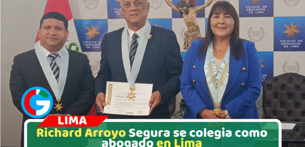 Ex regidor de Comas y conocido como “Doctor del Pueblo” obtiene colegiatura  en Colegio de Abogados de Lima