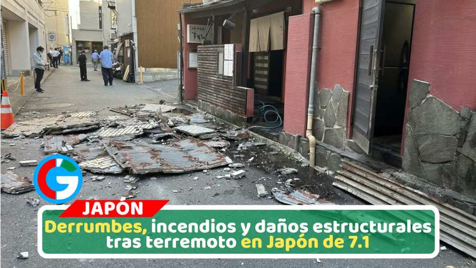 Sismo de 7,1 sacude Japón y deja decenas de heridos