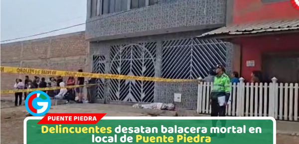 Un hombre muere tras balacera en reunión social en Zapallal Puente Piedra