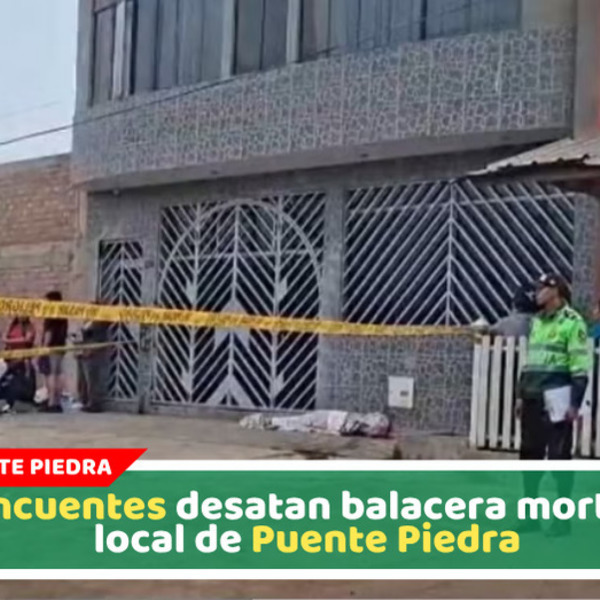 Un hombre muere tras balacera en reunión social en Zapallal Puente Piedra
