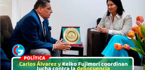 Keiko Fujimori recibe a Carlos Álvarez para evaluar propuestas de seguridad