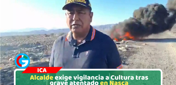 Desconocidos queman llantas en zona protegida de líneas de Nasca