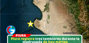 Tres sismos sacudieron Sechura en menos de una hora en la región Piura