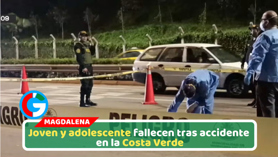 Dos personas mueren tras despiste de motocicleta en Magdalena