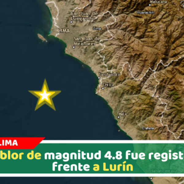 Sismo de magnitud 4.8 remeció Lima durante madrugada de miércoles