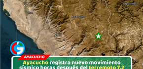 Nuevo sismo de magnitud 4.2 remeció Ayacucho tras terremoto de 7.2
