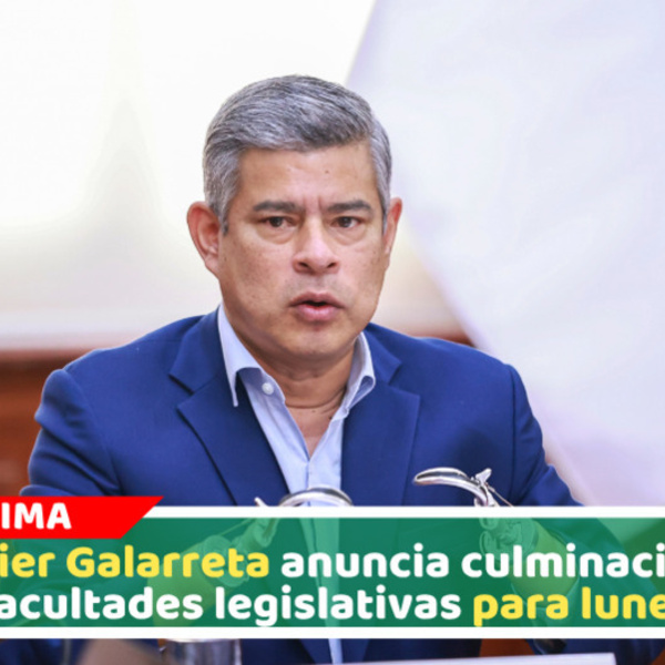Gobierno culminará pedido de facultades legislativas este lunes 24