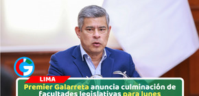 Gobierno culminará pedido de facultades legislativas este lunes 24