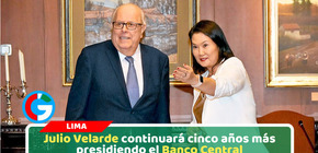 Keiko Fujimori ratifica a Julio Velarde para dirigir cinco años