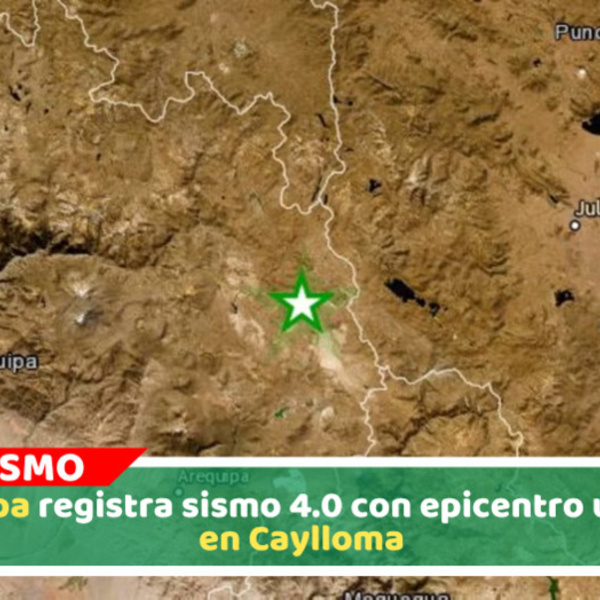 Sismo de magnitud 4.0 remeció Arequipa esta tarde sin daños