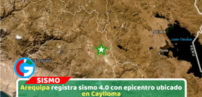 Sismo de magnitud 4.0 remeció Arequipa esta tarde sin daños