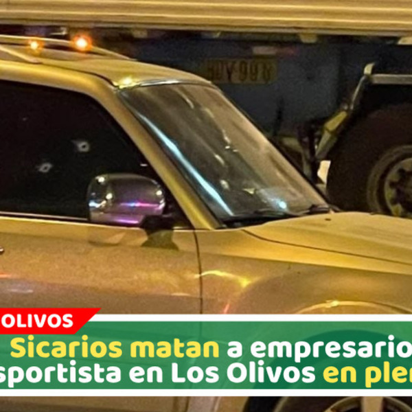 Asesinan a gerente de transporte en violento ataque armado en Los Olivos
