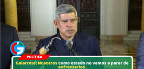 "Nosotros, como Estado, no vamos a parar de enfrentarlos"