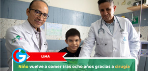 Lima, niño vuelve a comer tras ocho años gracias a cirugía