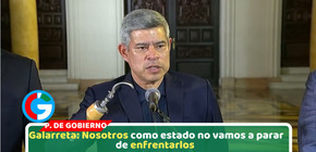 "Nosotros, como Estado, no vamos a parar de enfrentarlos"