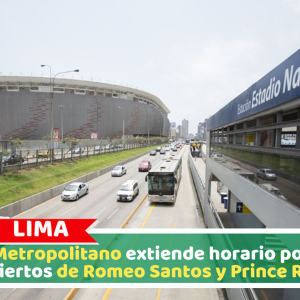 Lima: Metropolitano extiende horario por conciertos de Romeo Santos y Prince Royce