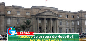 Lima: Recluso se escapa de Hospital Arzobispo Loayza