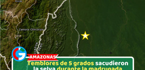 Amazonas: Temblores de 5 grados sacudieron la selva durante la madrugada