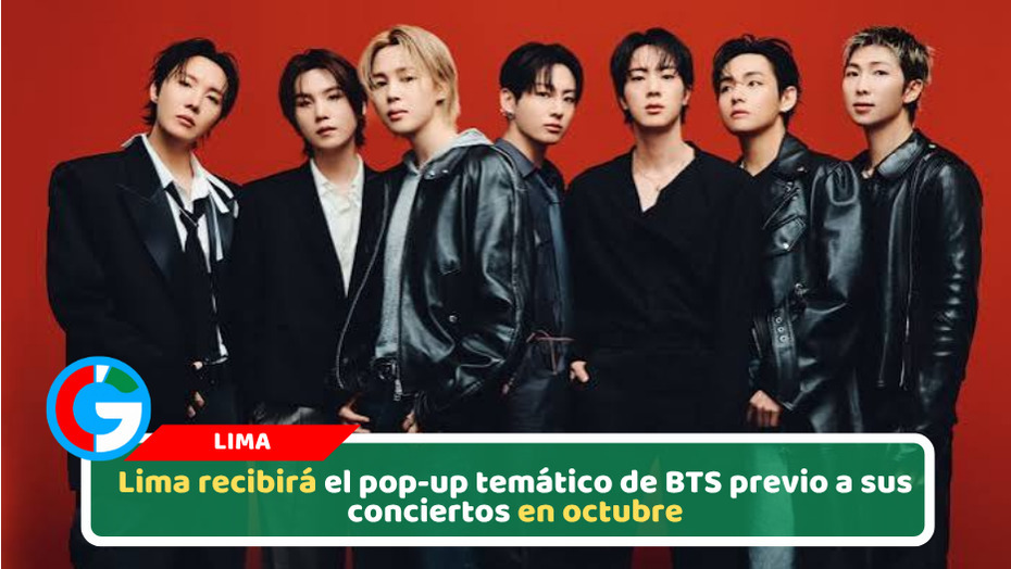 Lima recibirá el pop-up temático de BTS previo a sus conciertos en octubre