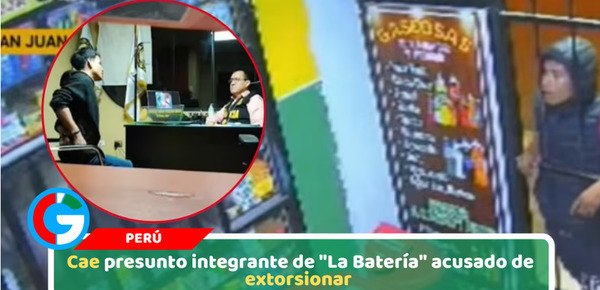 Cae presunto integrante de "La Batería" acusado de extorsionar negocios en SJL