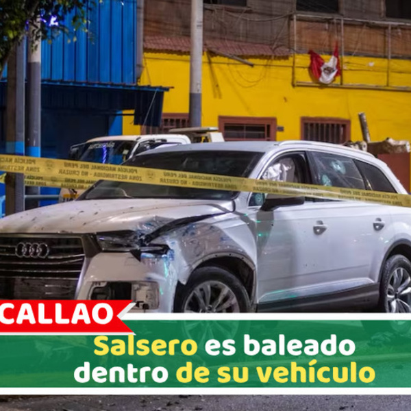 Callao: Salsero es baleado dentro de su vehículo