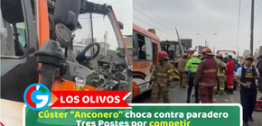 Los Olivos: Cúster “Anconero” choca contra paradero Tres Postes por competir