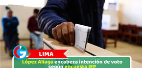 Lima: López Aliaga encabeza intención de voto según encuesta IEP