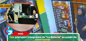 Cae presunto integrante de "La Batería" acusado de extorsionar negocios en SJL